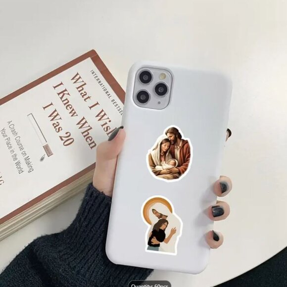 60PC Jesus Holiday Stickers for Phones, Laptops, Gifts, Crafts etc. Christmas - Picture 3 of 7